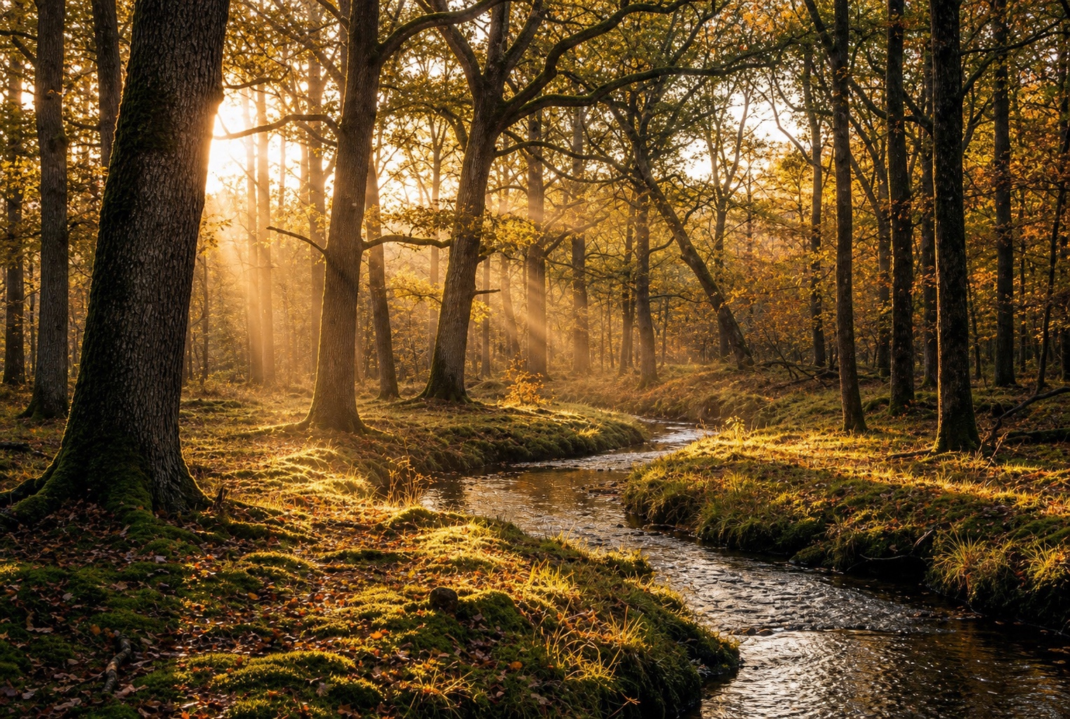 Serene forest background